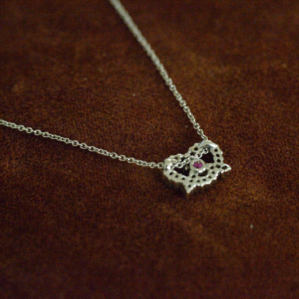 Roberto Coin White Gold Diamond Pretzel Necklace - Picture 4 of 8